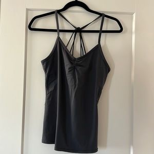 Alo grey tank with built in bra
